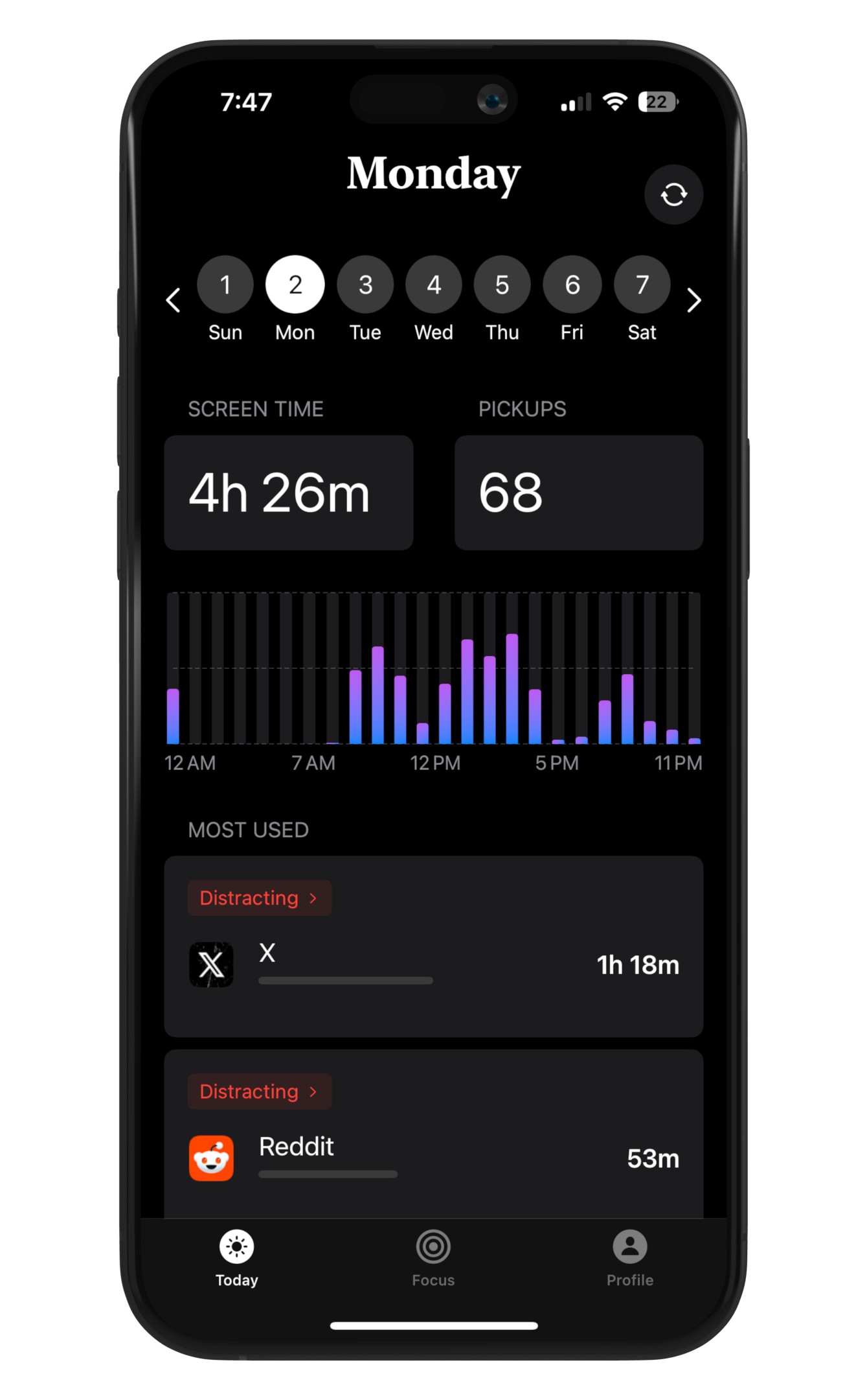 Screen time before
